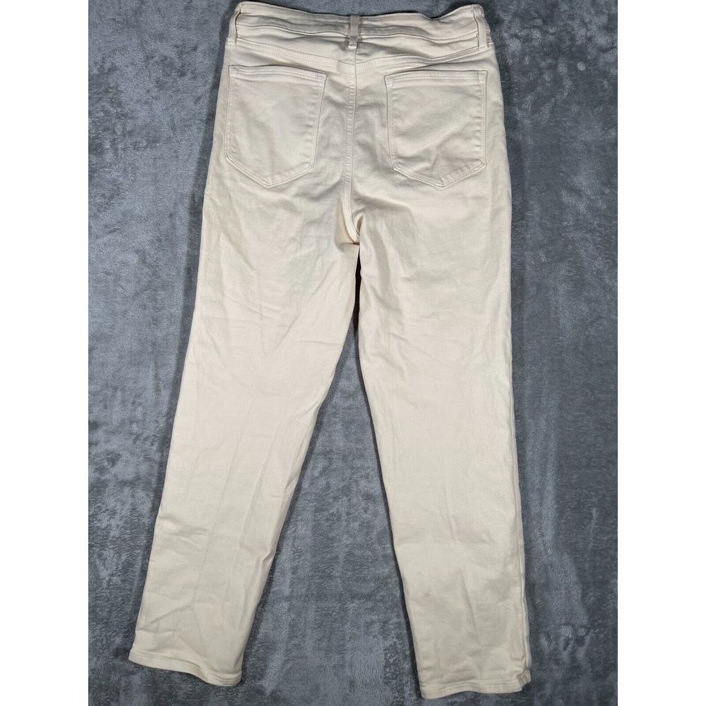 Athleta Sculptek‎ Straight Leg Jeans Women's 8 Ivory Stretch (Other) - Picture 7 of 12